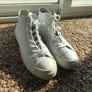 White Leather converse